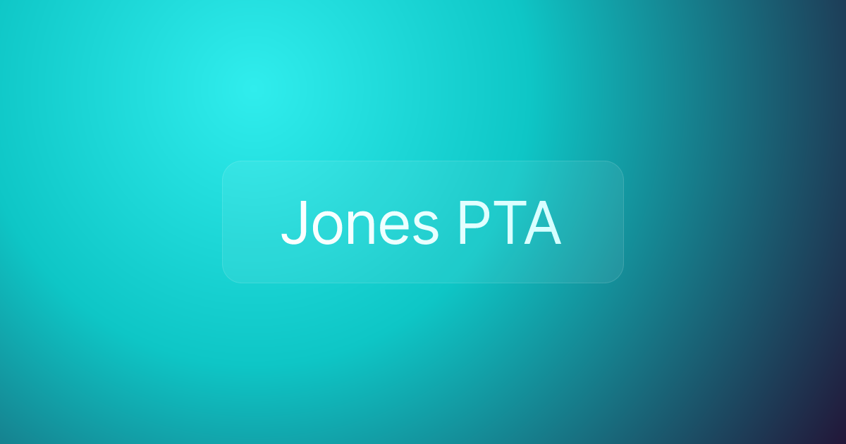Jones PTA