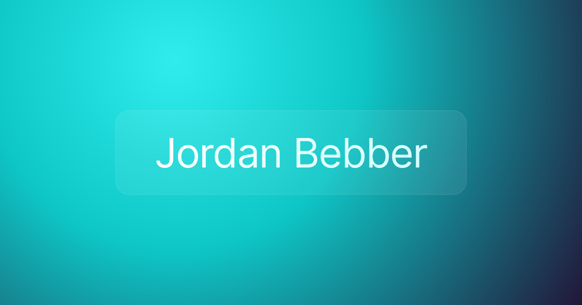 Jordan Bebber