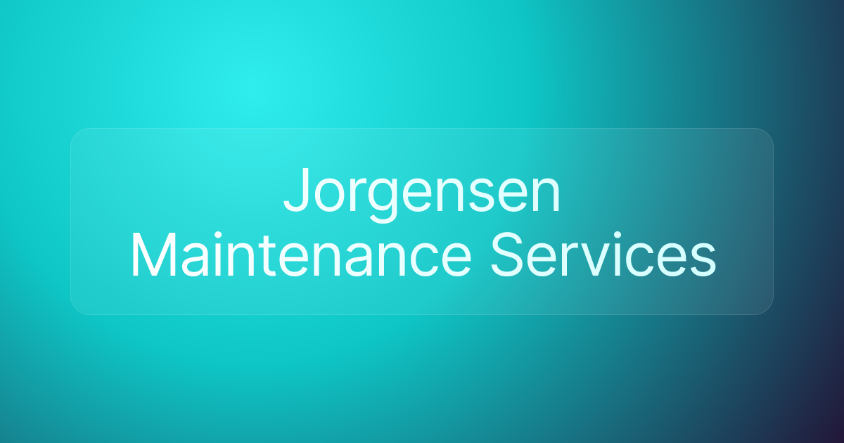 Jorgensen Maintenance Services