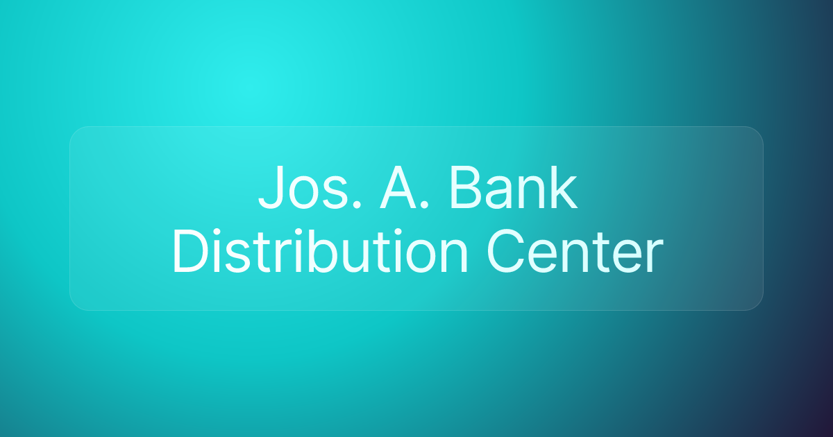 Jos. A. Bank Distribution Center