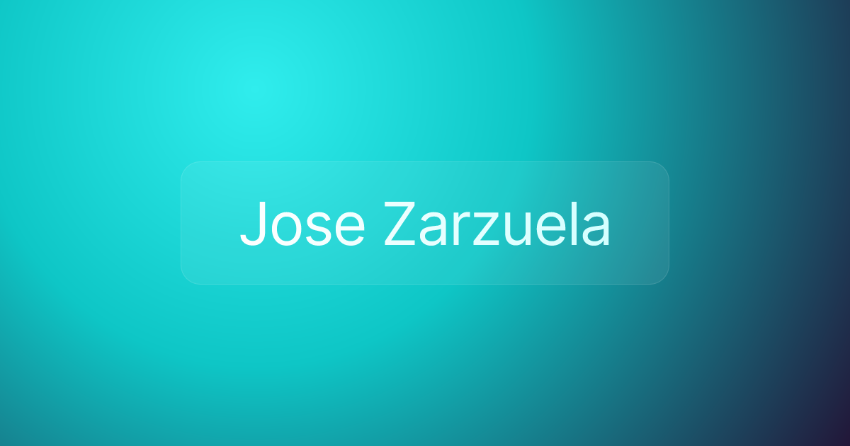 Jose Zarzuela