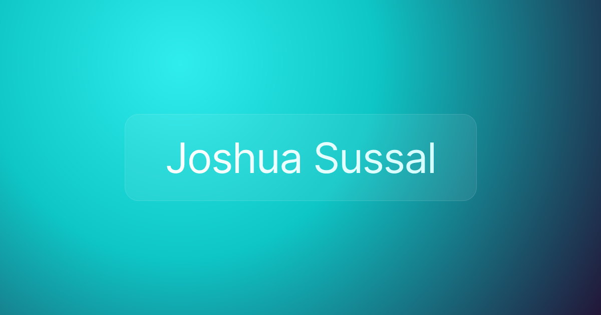 Joshua Sussal