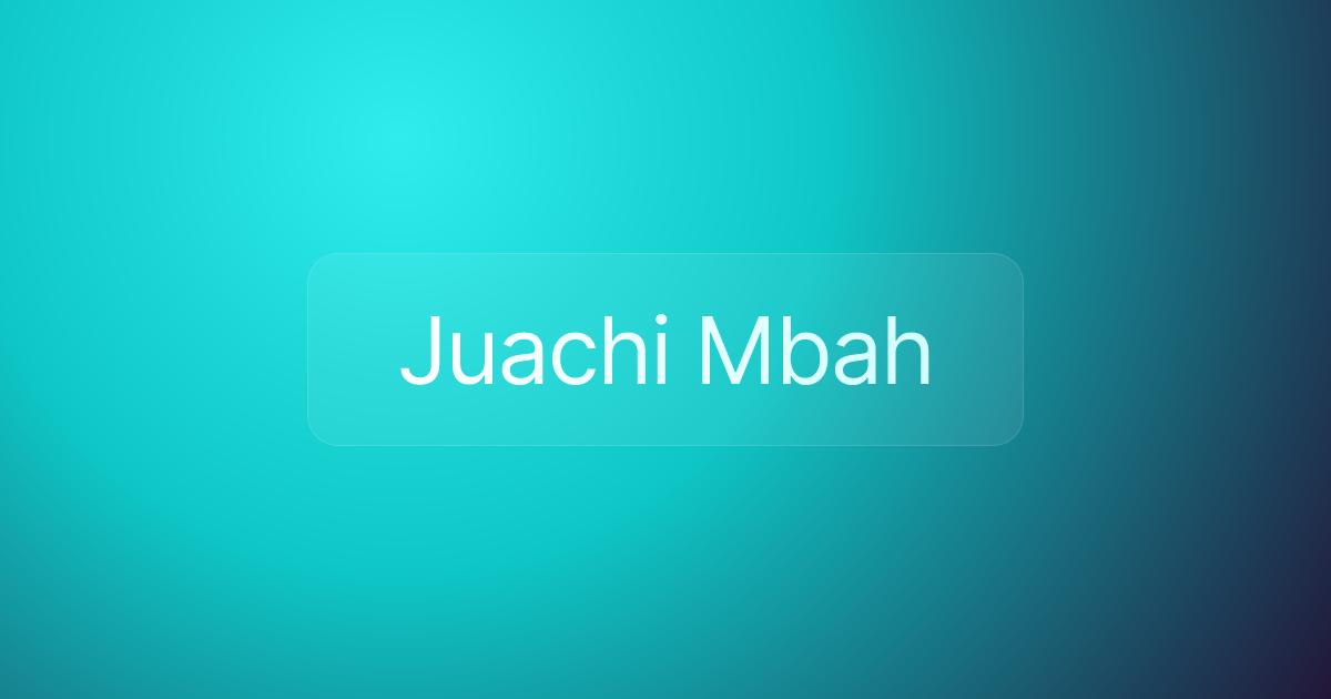 Juachi Mbah