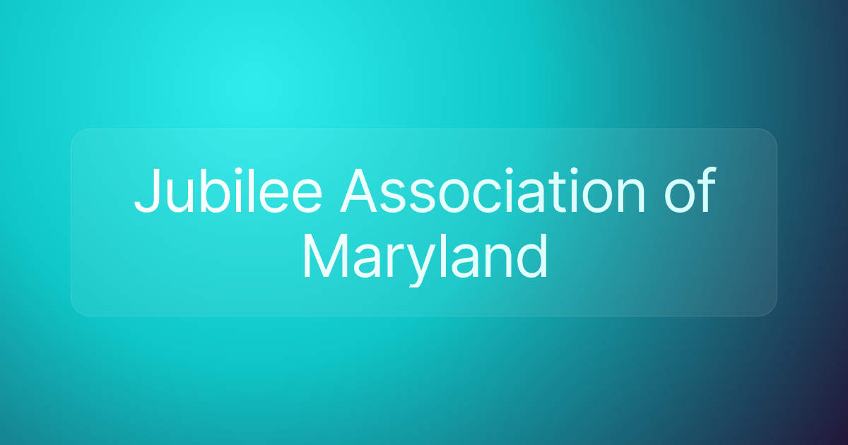 Jubilee Association of Maryland
