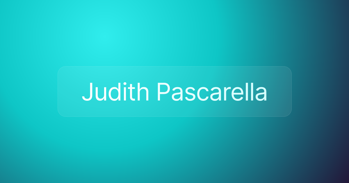Judith Pascarella