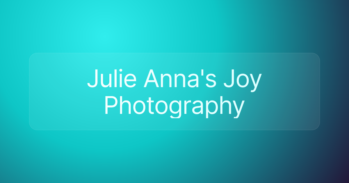 Julie Anna's Joy Photography