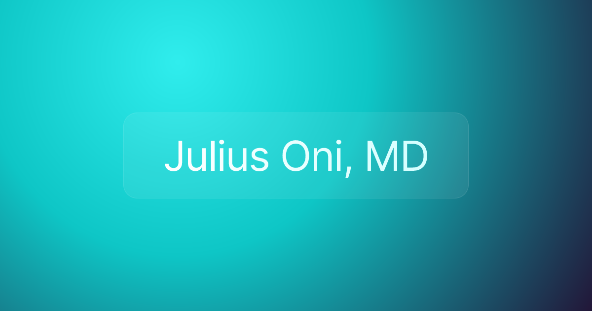 Julius Oni, MD