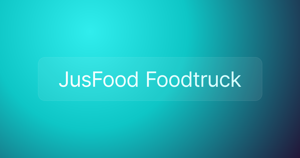 JusFood Foodtruck