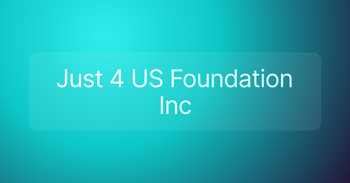 Just 4 US Foundation Inc