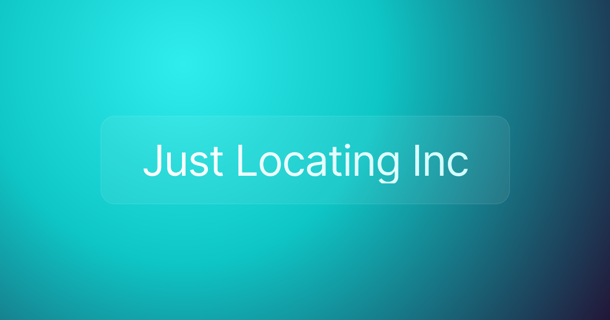 Just Locating Inc