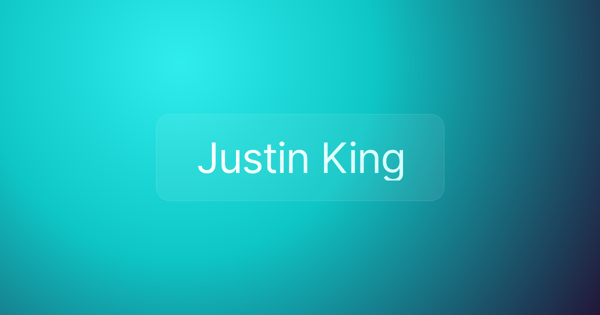 Justin King