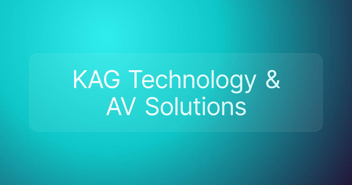 KAG Technology & AV Solutions