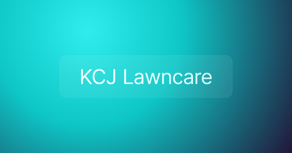 KCJ Lawncare