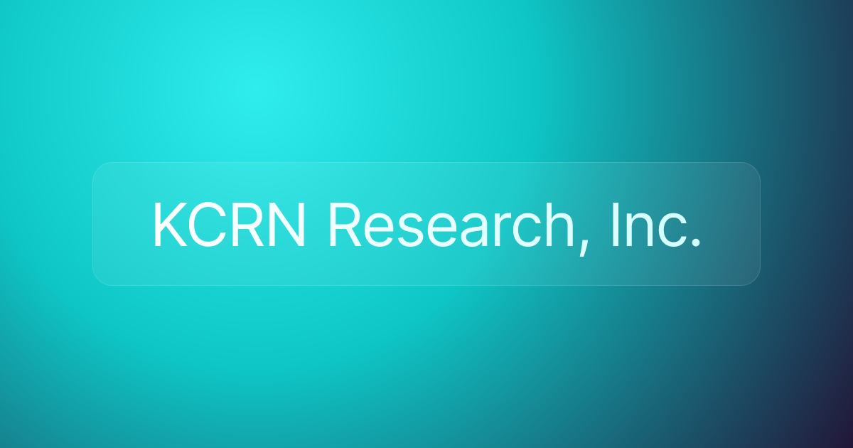KCRN Research, Inc.