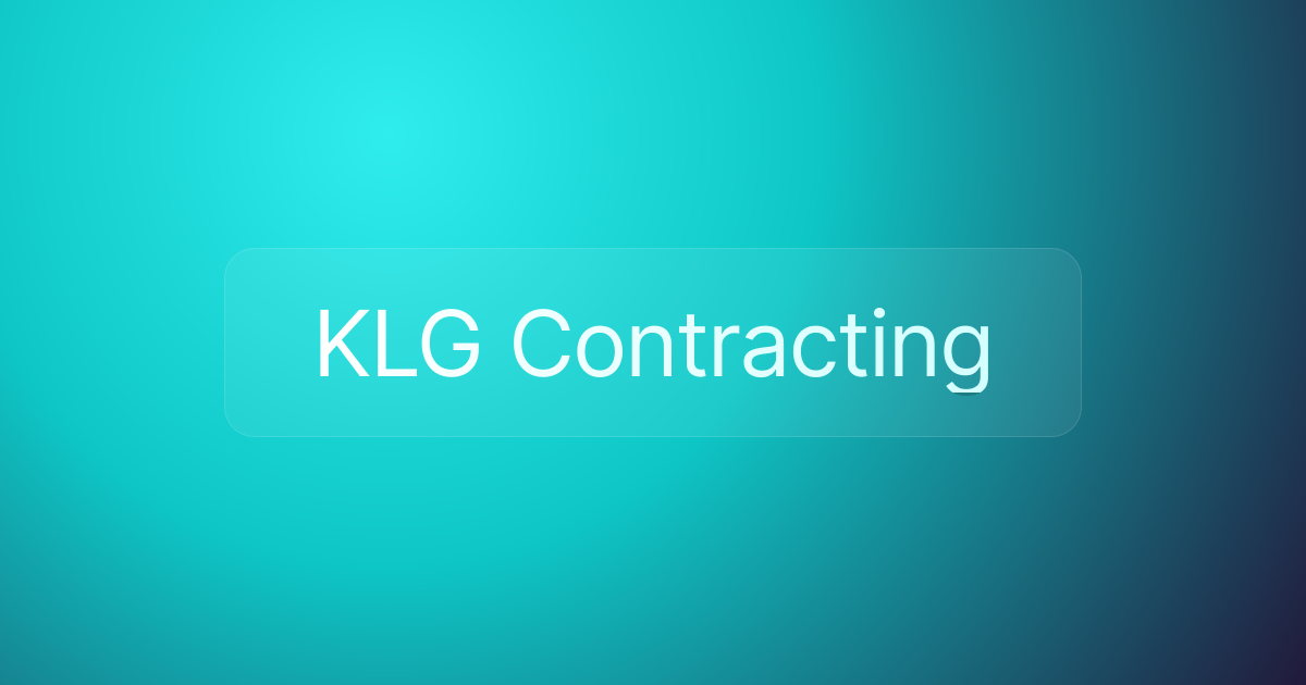 KLG Contracting