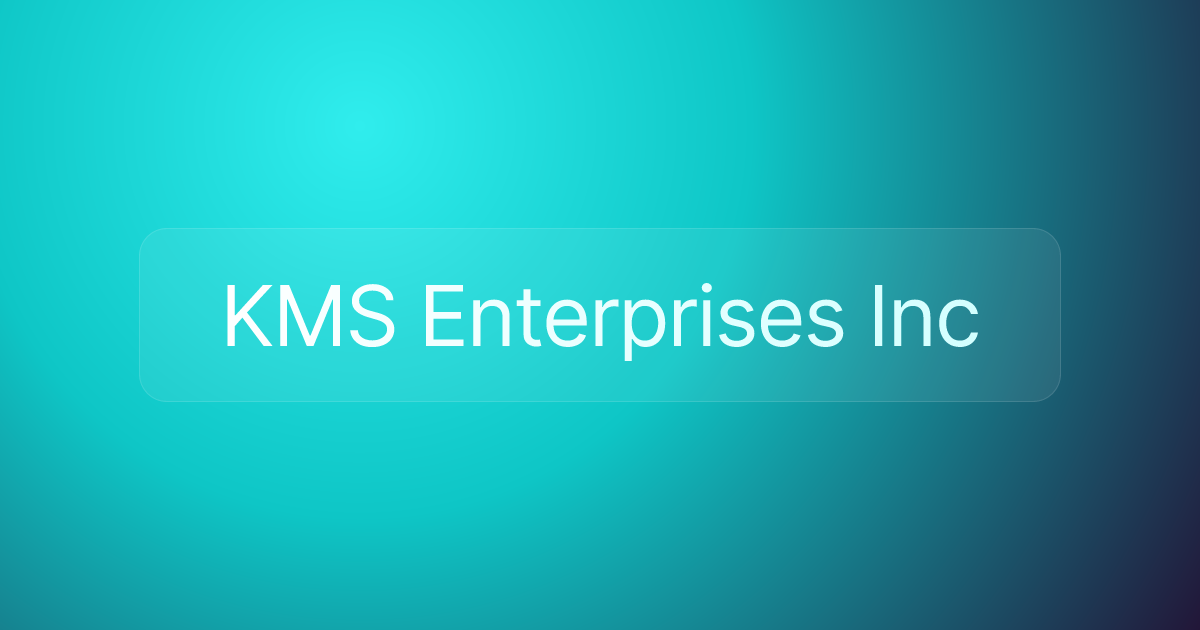 KMS Enterprises Inc