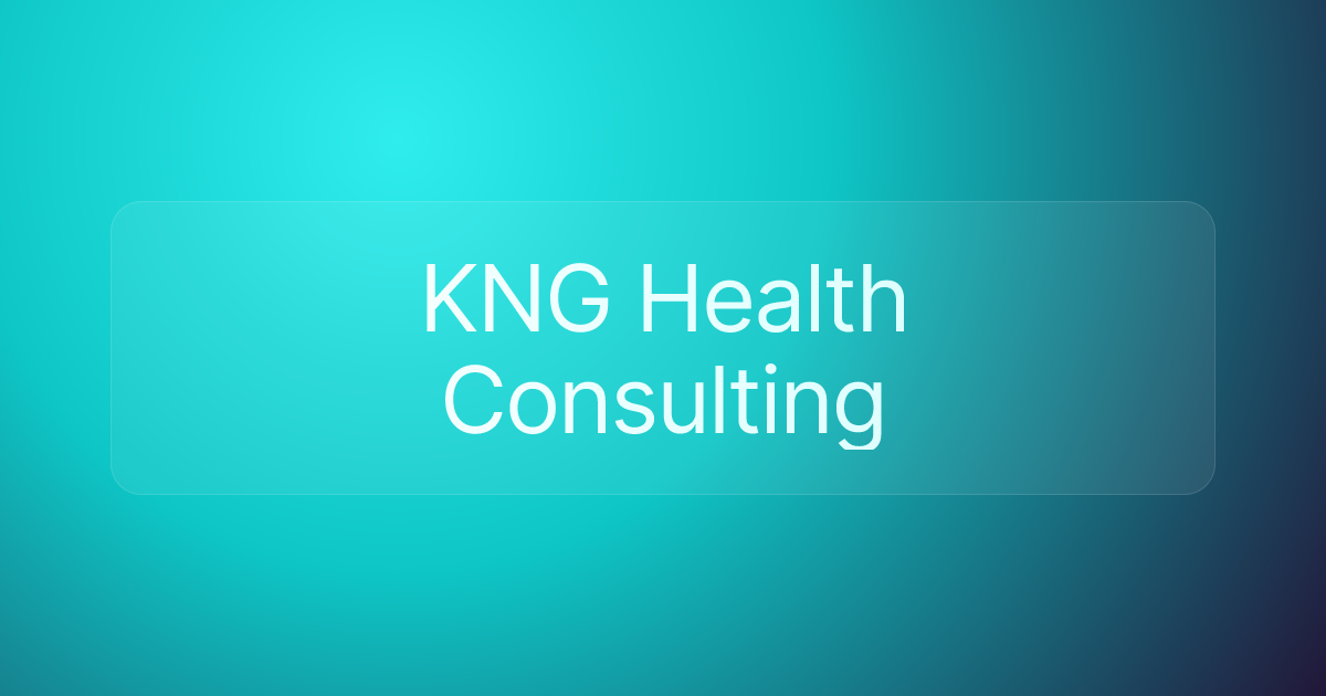 KNG Health Consulting