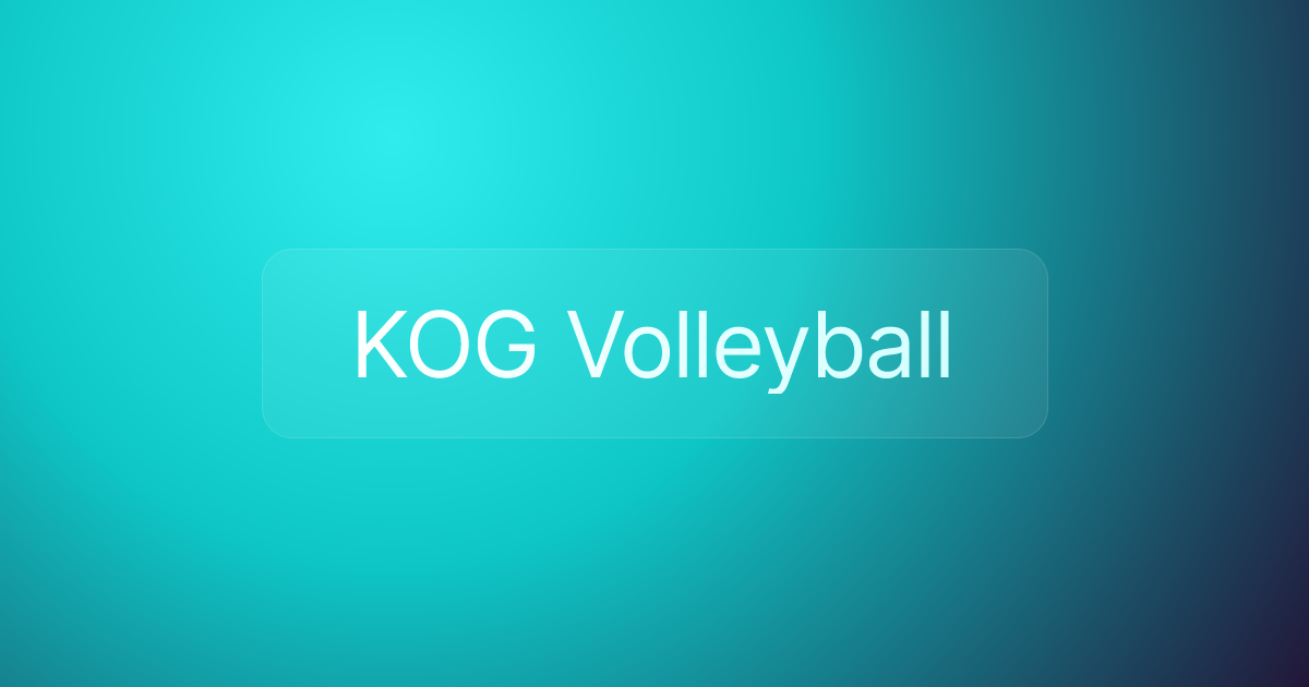 KOG Volleyball