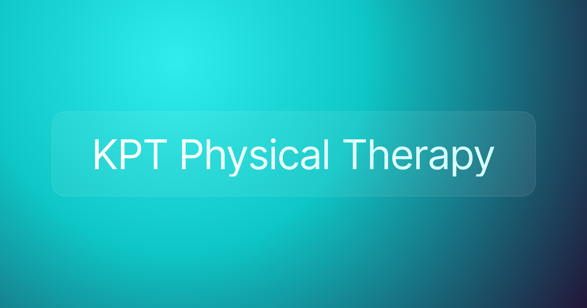 KPT Physical Therapy