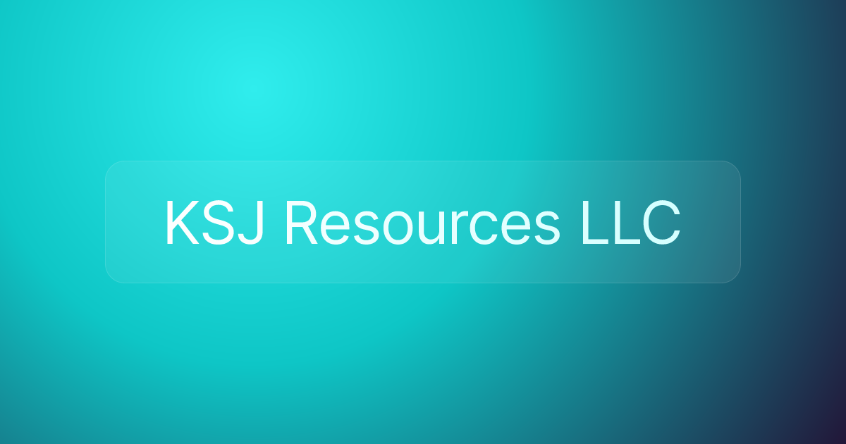 KSJ Resources LLC