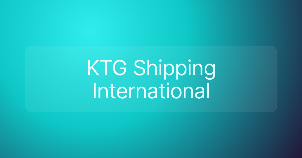 KTG Shipping International