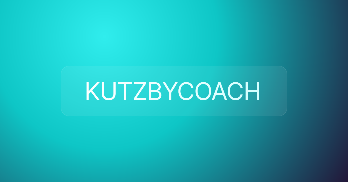 KUTZBYCOACH