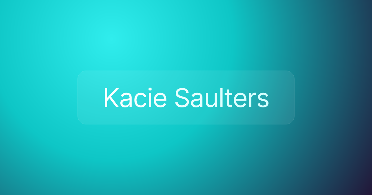 Kacie Saulters
