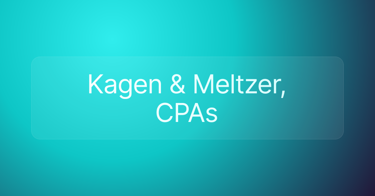 Kagen & Meltzer, CPAs