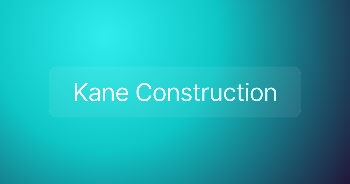Kane Construction