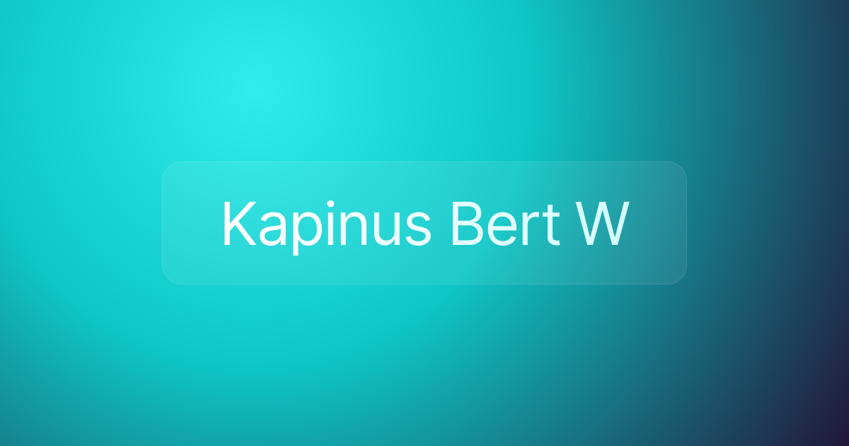 Kapinus Bert W
