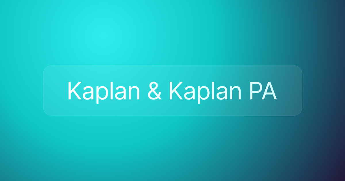 Kaplan & Kaplan PA