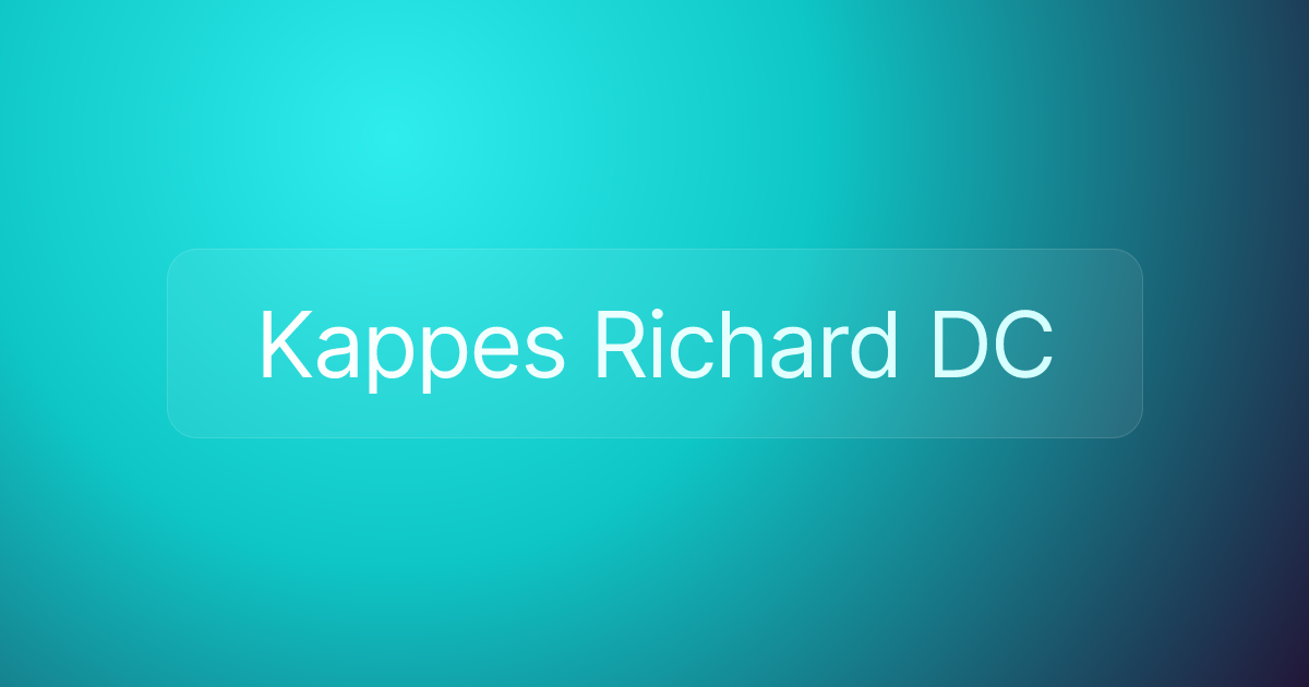 Kappes Richard DC