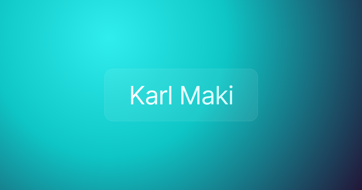 Karl Maki