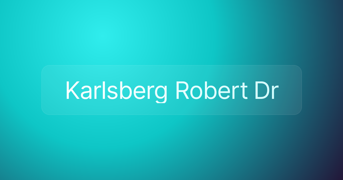 Karlsberg Robert Dr