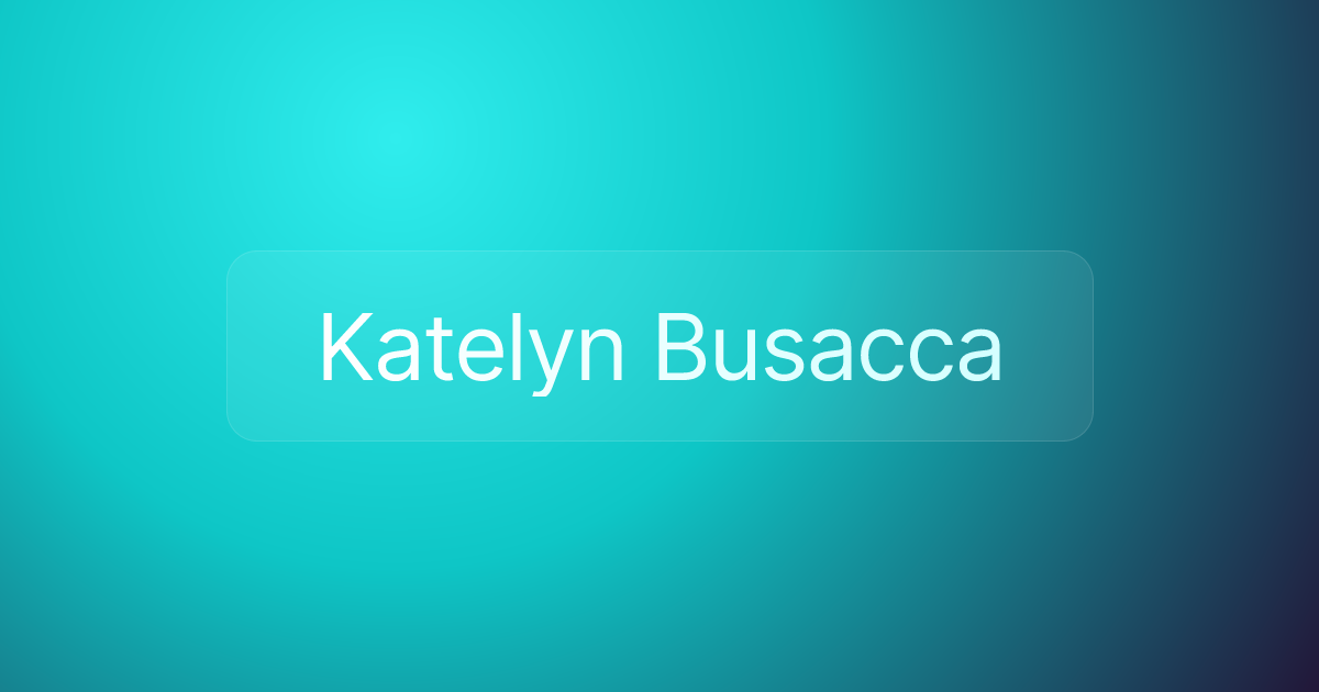 Katelyn Busacca