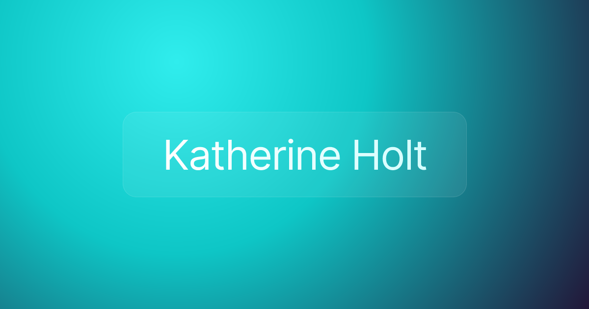 Katherine Holt