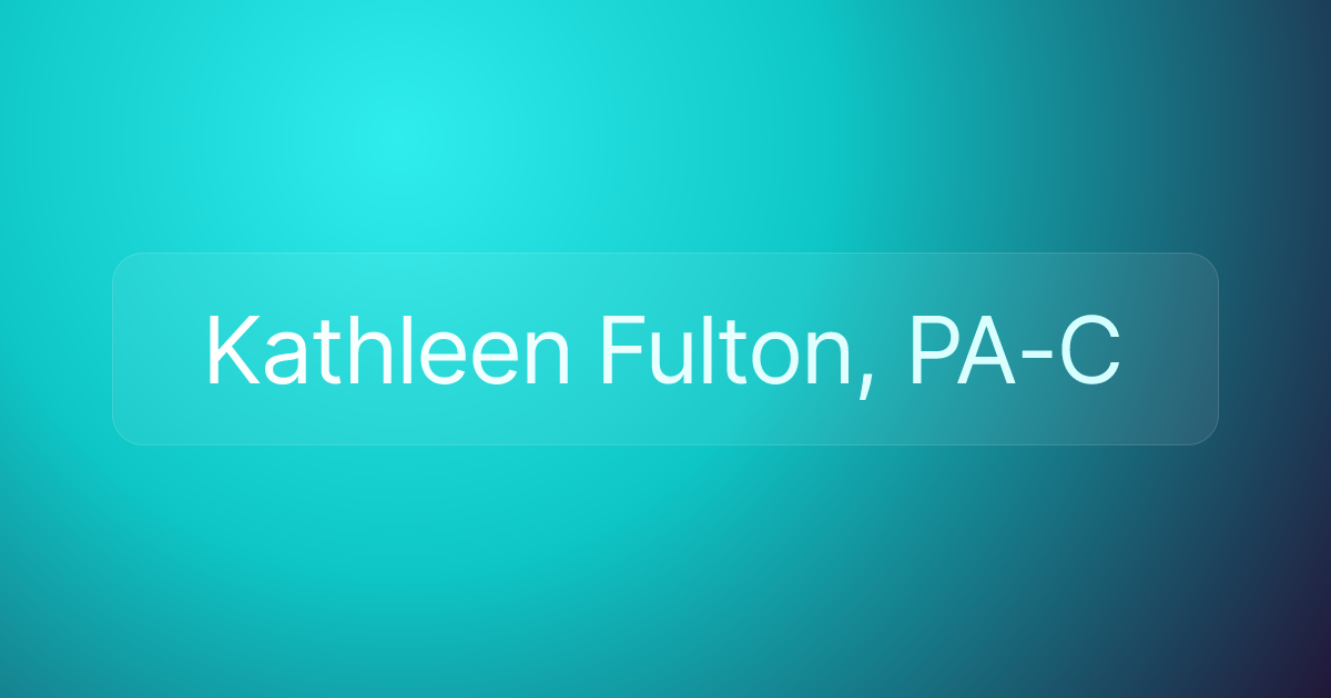 Kathleen Fulton, PA-C
