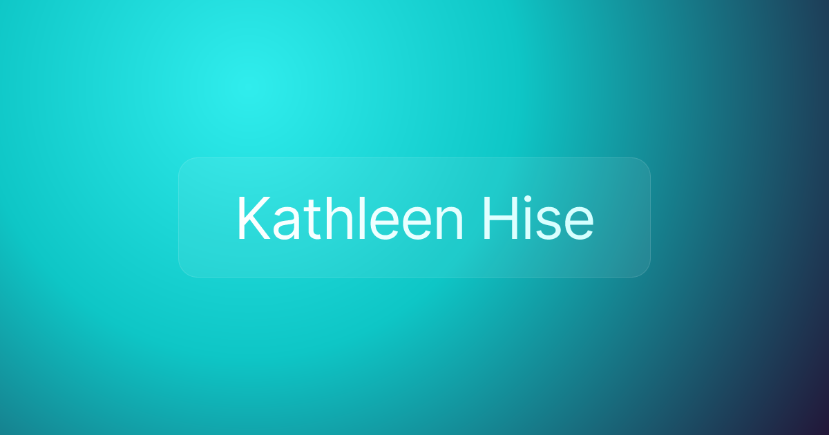 Kathleen Hise