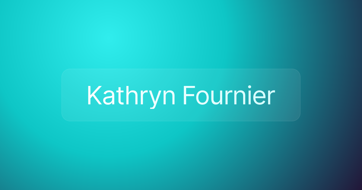 Kathryn Fournier