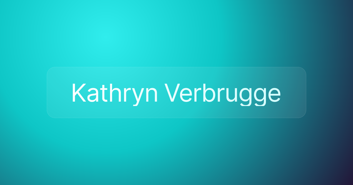 Kathryn Verbrugge