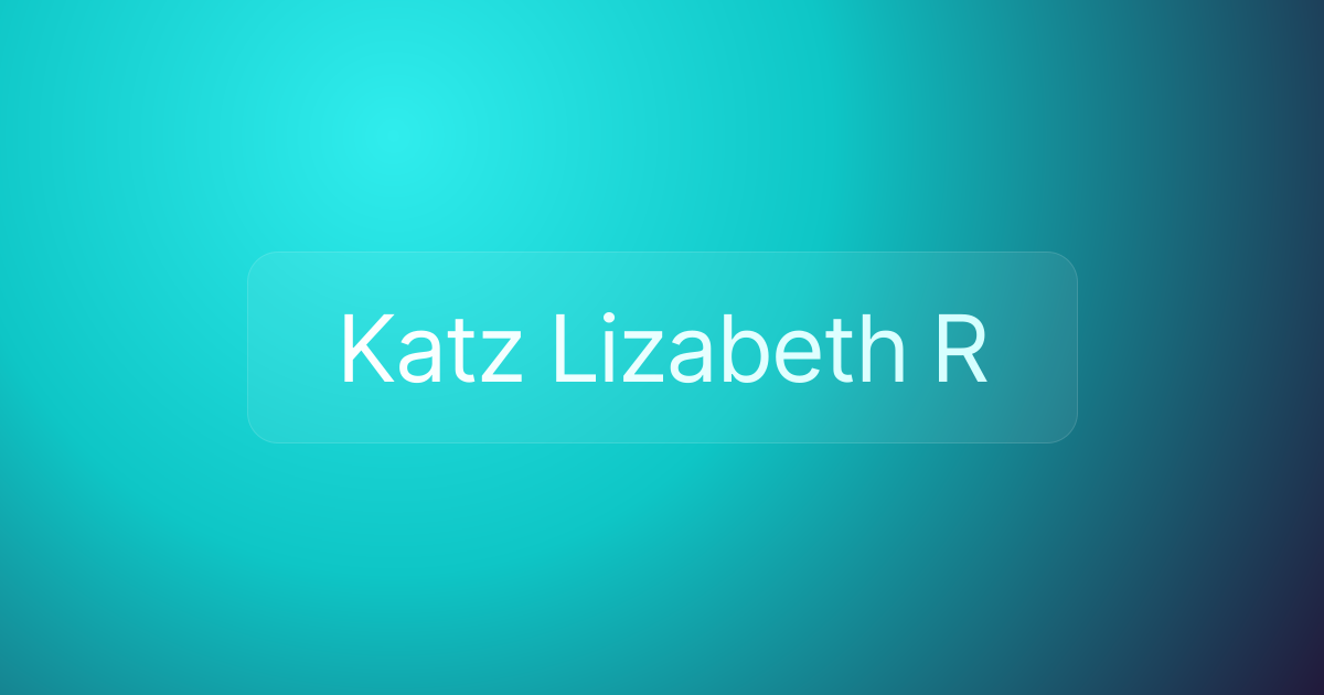 Katz Lizabeth R
