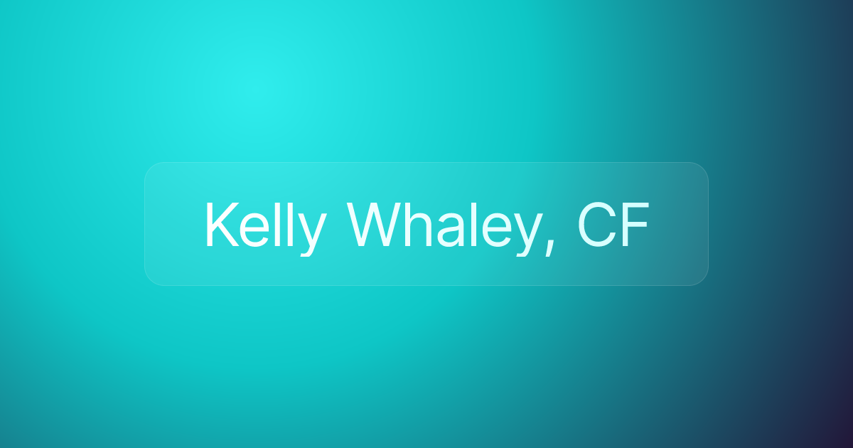 Kelly Whaley, CF