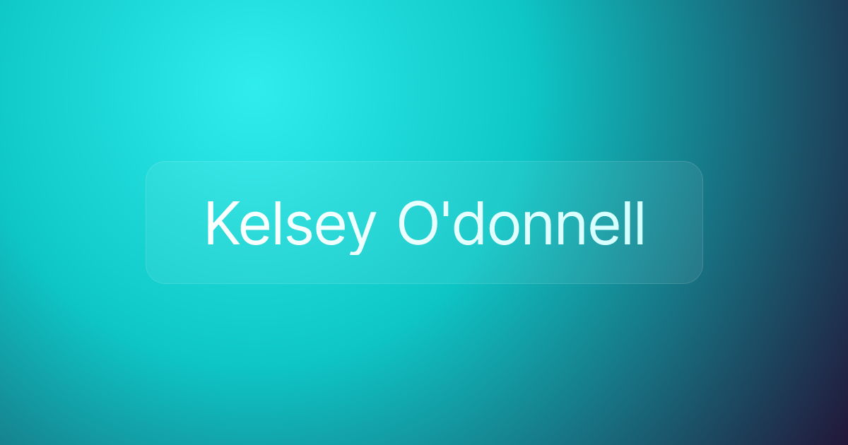 Kelsey O'donnell