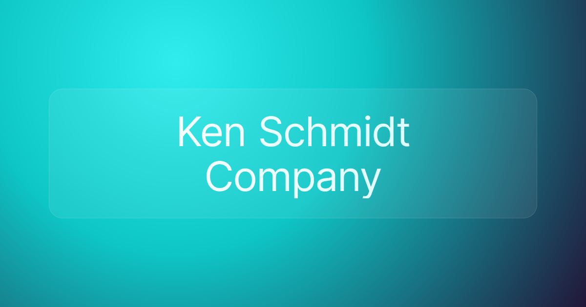 Ken Schmidt Company