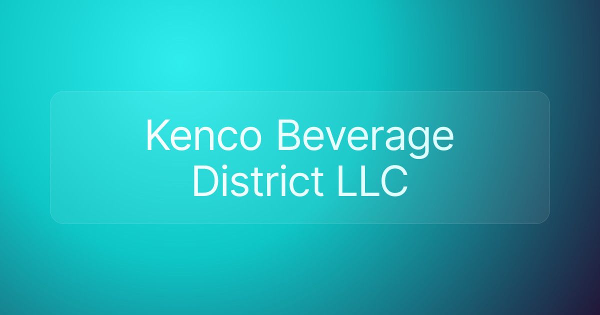 Kenco Beverage District LLC