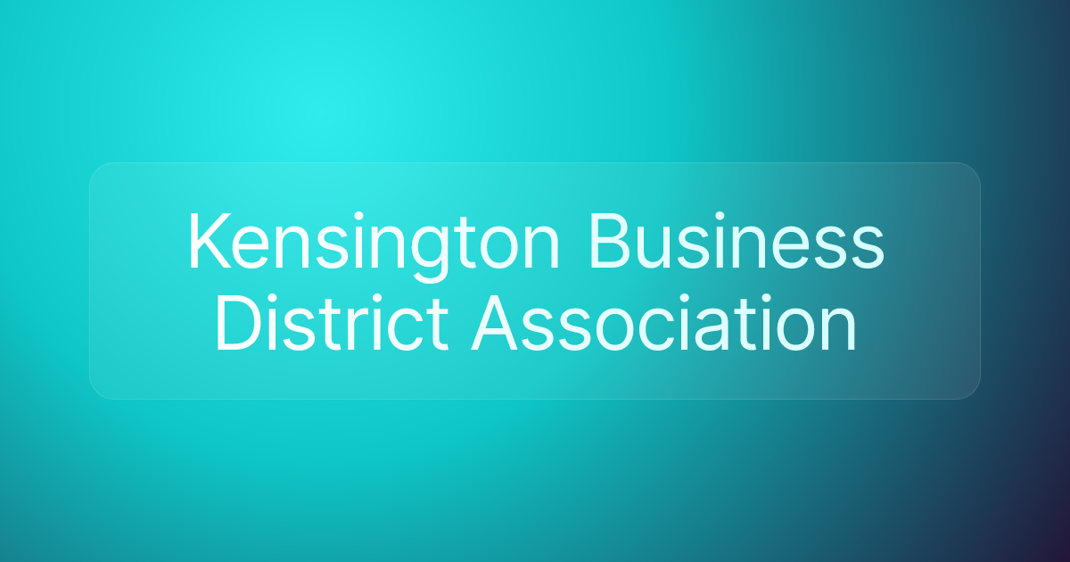Kensington Business District Association
