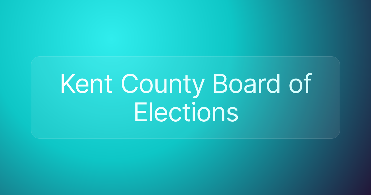 Kent County Board of Elections