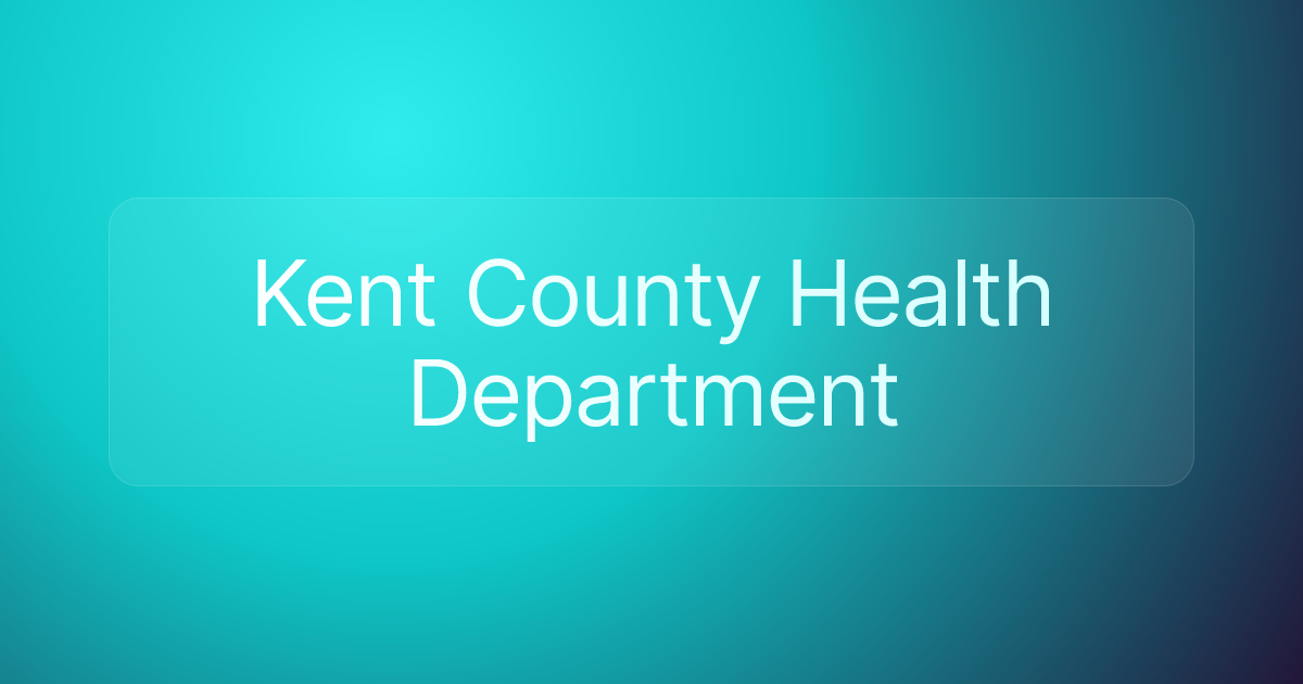 Kent County Health Department