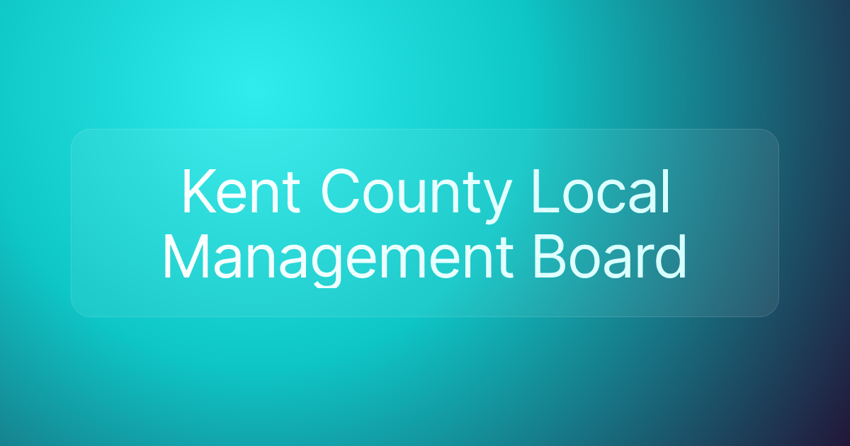 Kent County Local Management Board