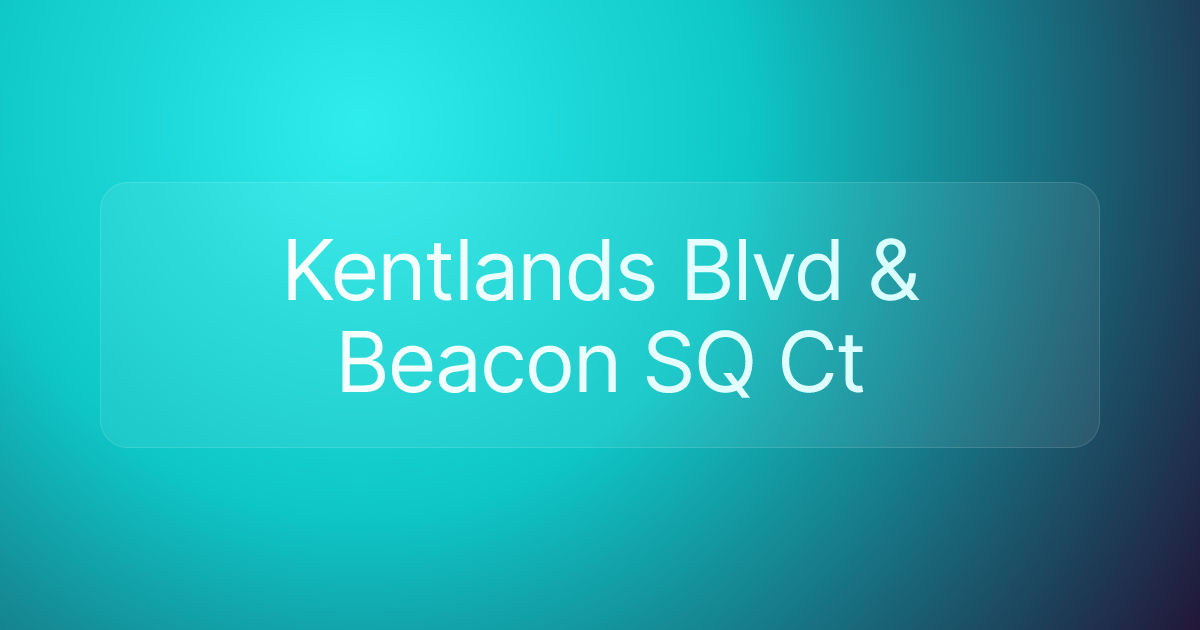 Kentlands Blvd & Beacon SQ Ct